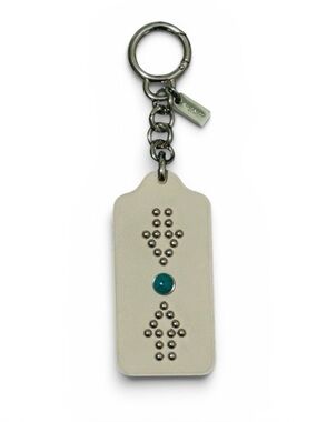 COACH Western Rivets Hang Tag Bag Charm